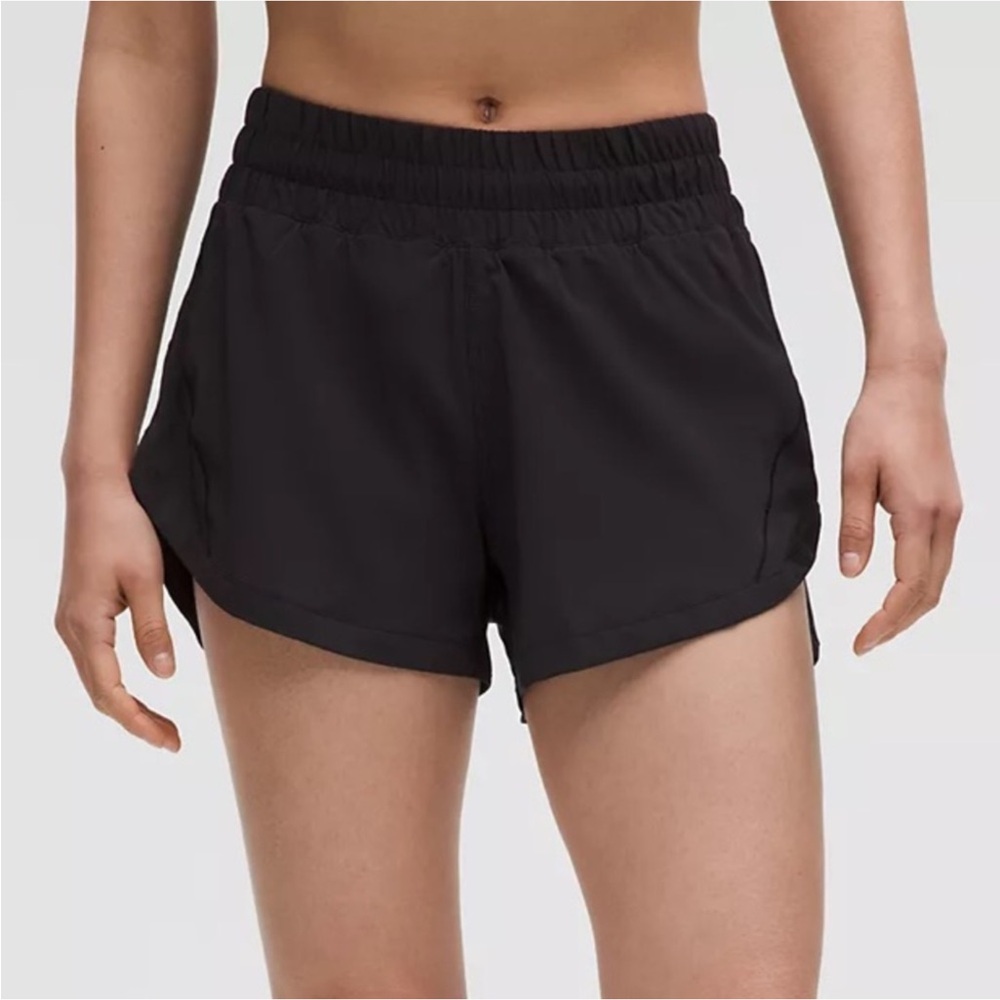Lululemon High Rise Track That Lined Black Shorts - Picture 4 of 9